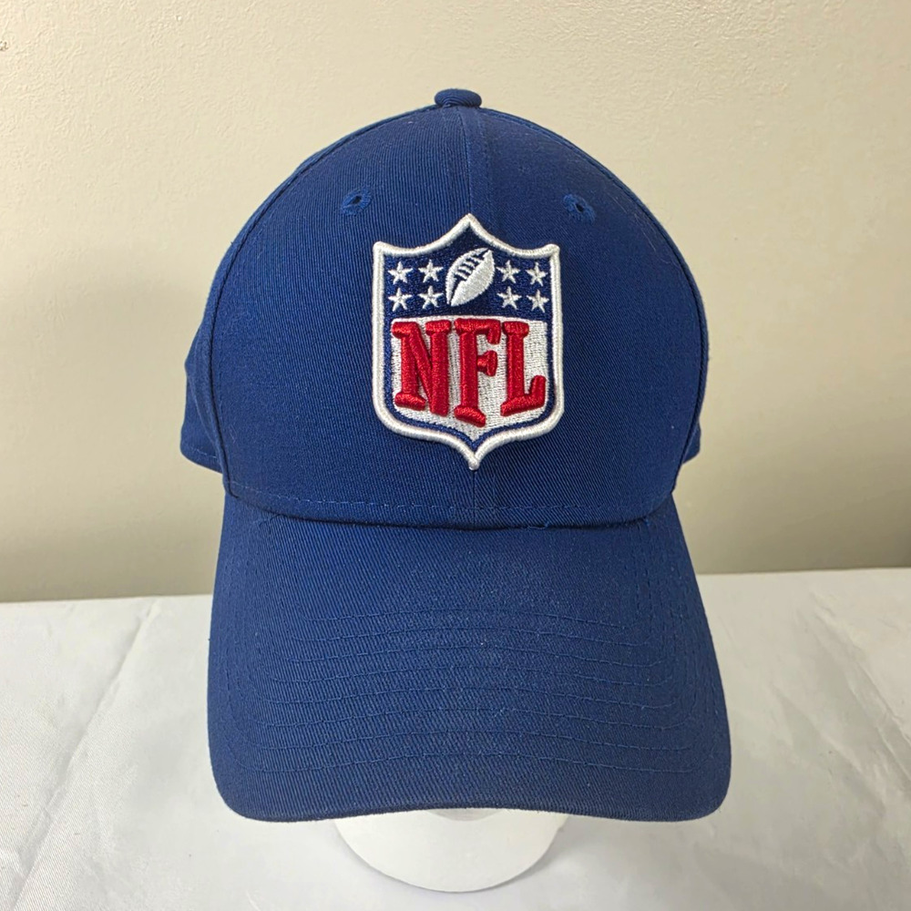 New Era NFL Shield 9FORTY Blue Adjustable Hat, One Size Fits Most